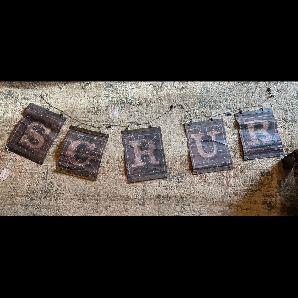 SCRUB letters